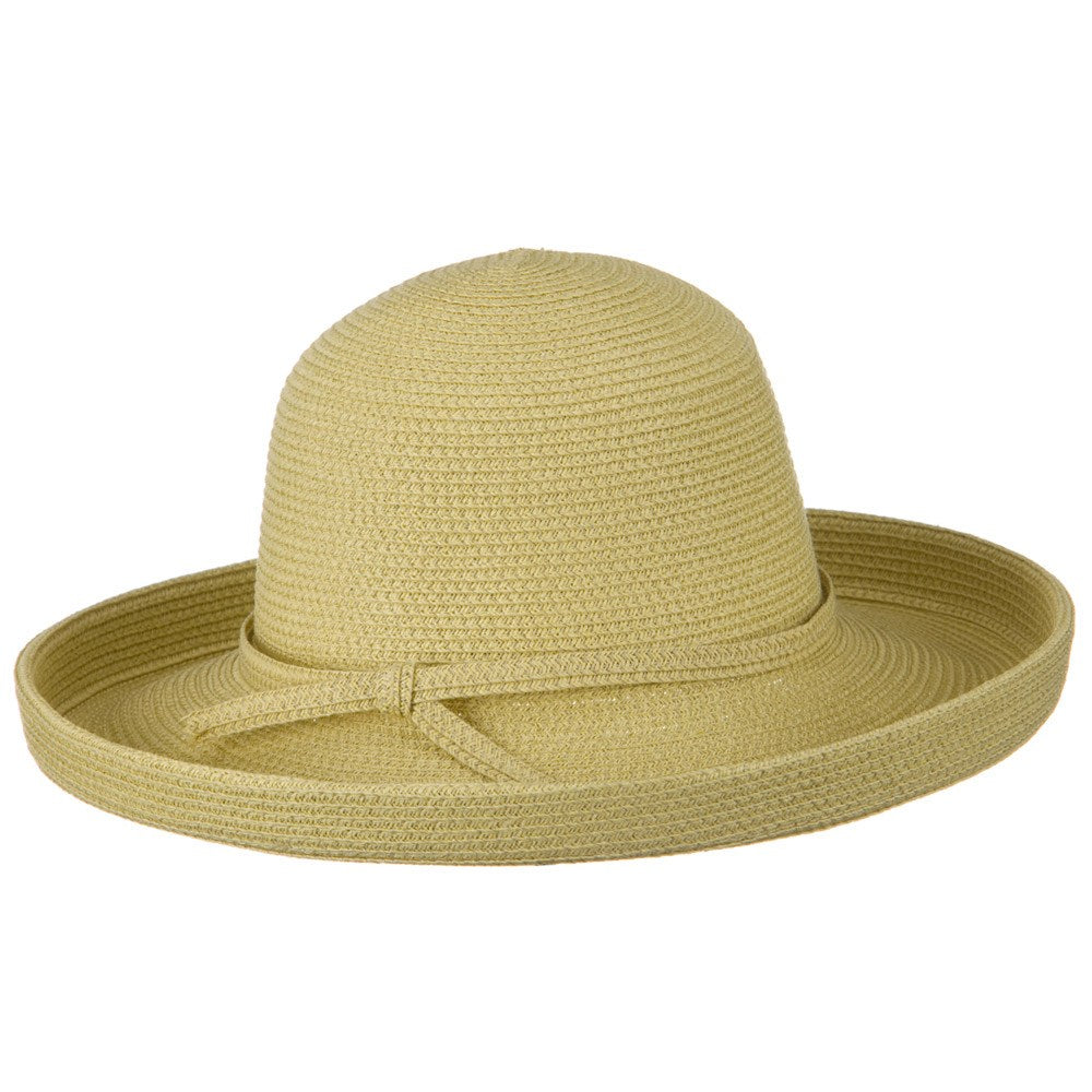 Sewn Braid Kettle Brim Ribbon Hat