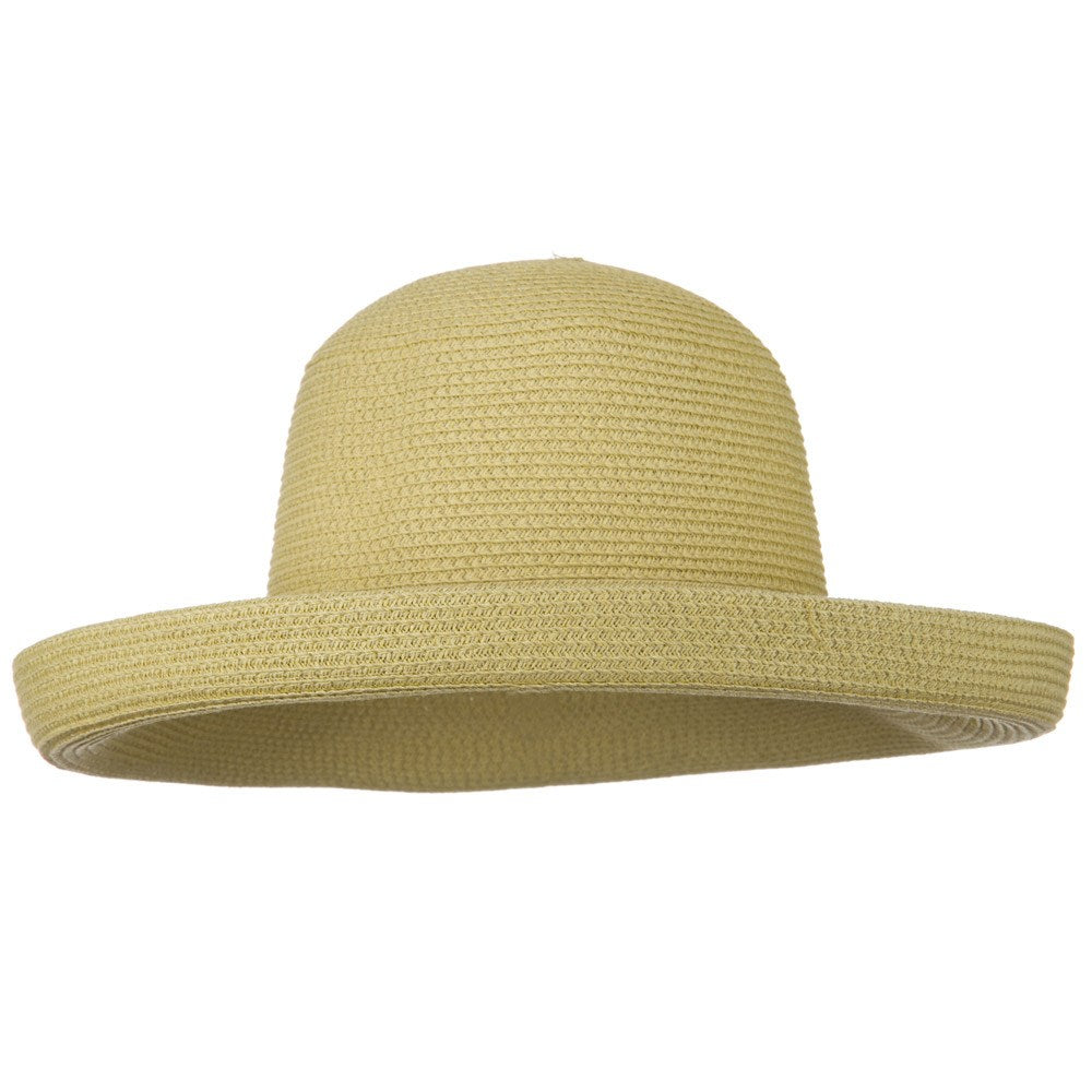 Sewn Braid Kettle Brim Ribbon Hat