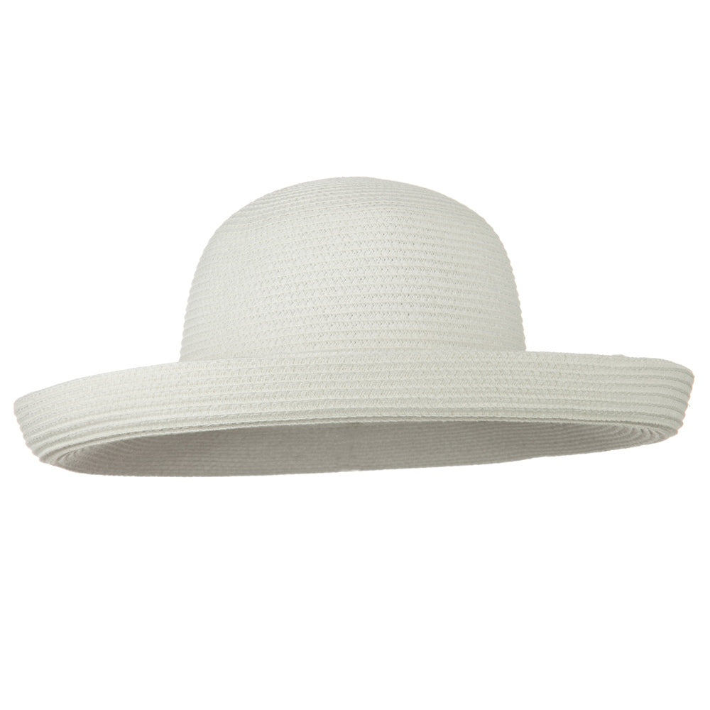 Sewn Braid Kettle Brim Ribbon Hat