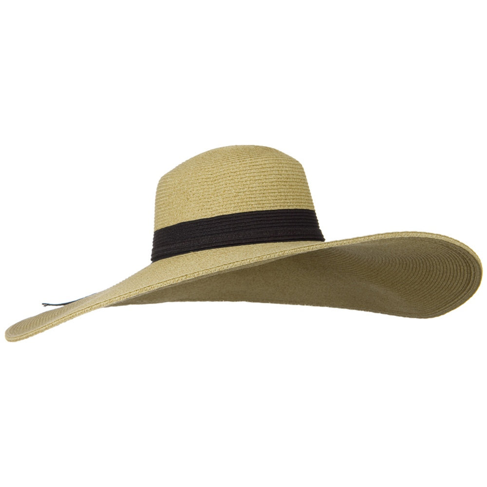 UPF 50+ Braided 7 Inch Brim Black Band Hat