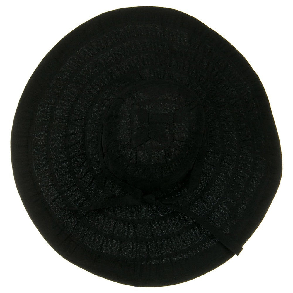 Packable and Crushable Ribbon 6 Inch Brim Hat