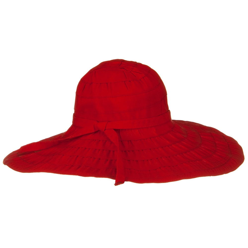 Packable and Crushable Ribbon 6 Inch Brim Hat