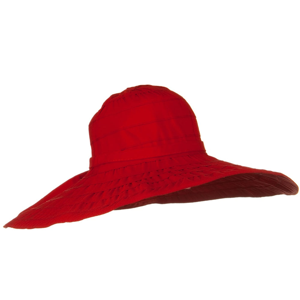 Packable and Crushable Ribbon 6 Inch Brim Hat