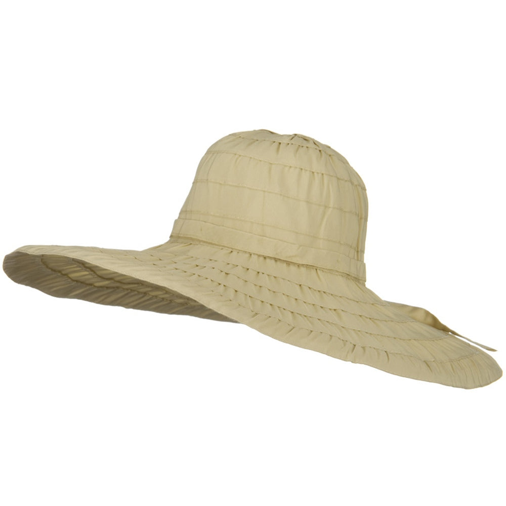 Packable and Crushable Ribbon 6 Inch Brim Hat