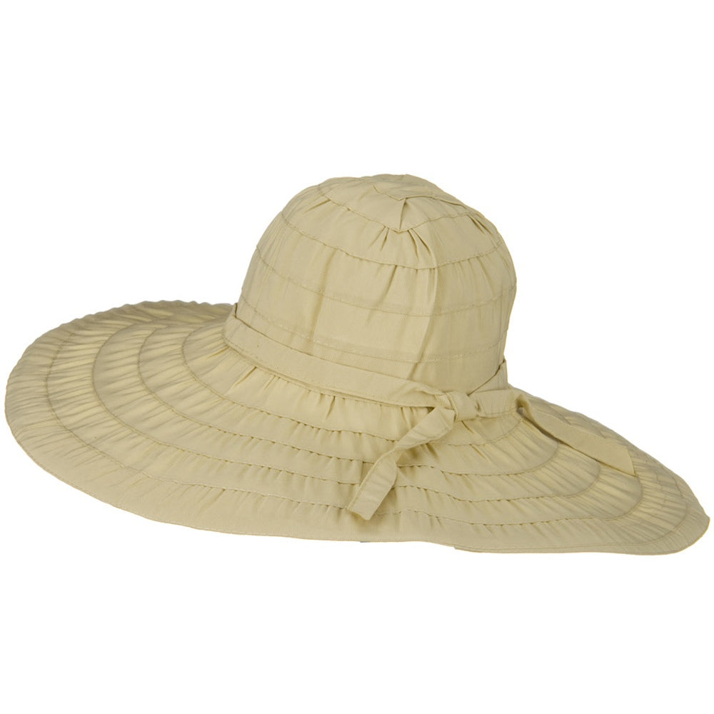 Packable and Crushable Ribbon 6 Inch Brim Hat