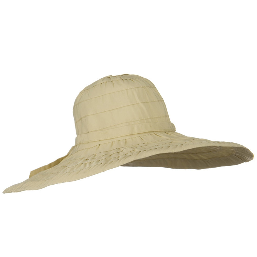 Packable and Crushable Ribbon 6 Inch Brim Hat