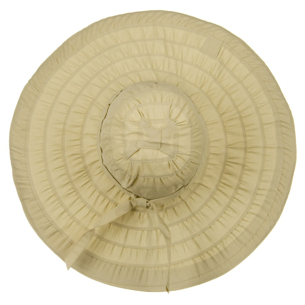 Packable and Crushable Ribbon 6 Inch Brim Hat