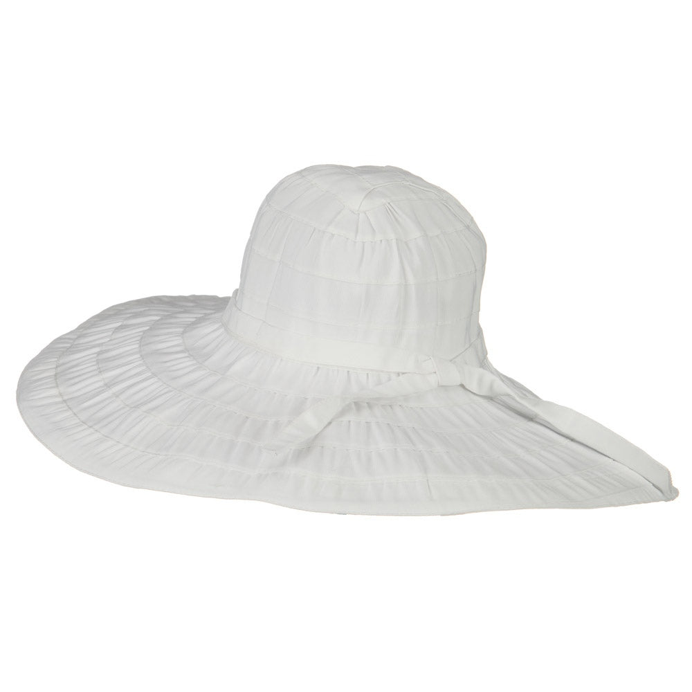 Packable and Crushable Ribbon 6 Inch Brim Hat