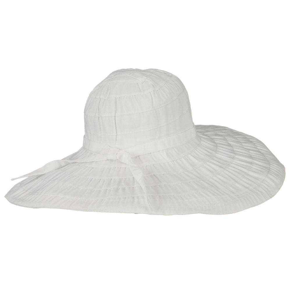 Packable and Crushable Ribbon 6 Inch Brim Hat