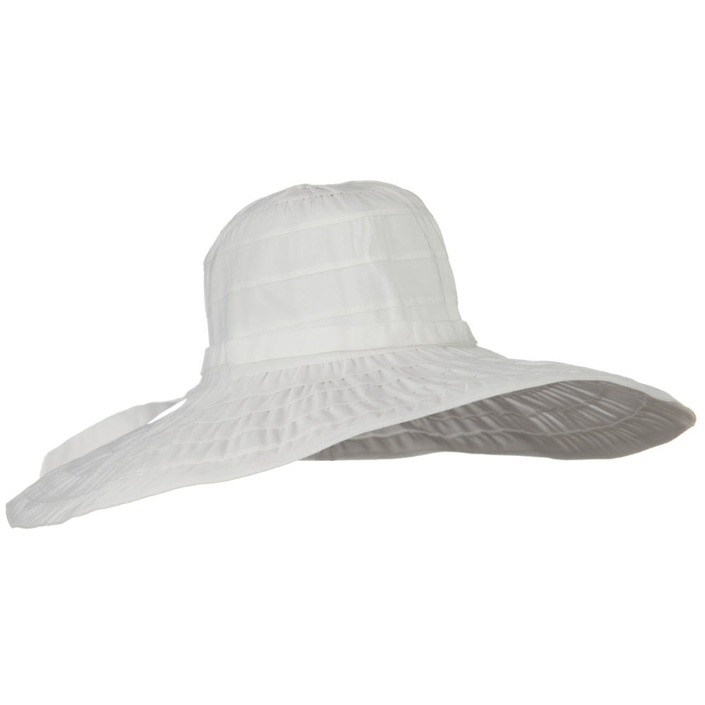 Packable and Crushable Ribbon 6 Inch Brim Hat
