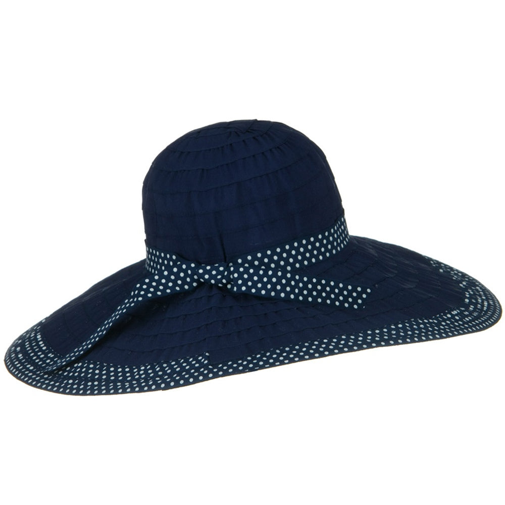 Polka Dot Sewn Braid Hat