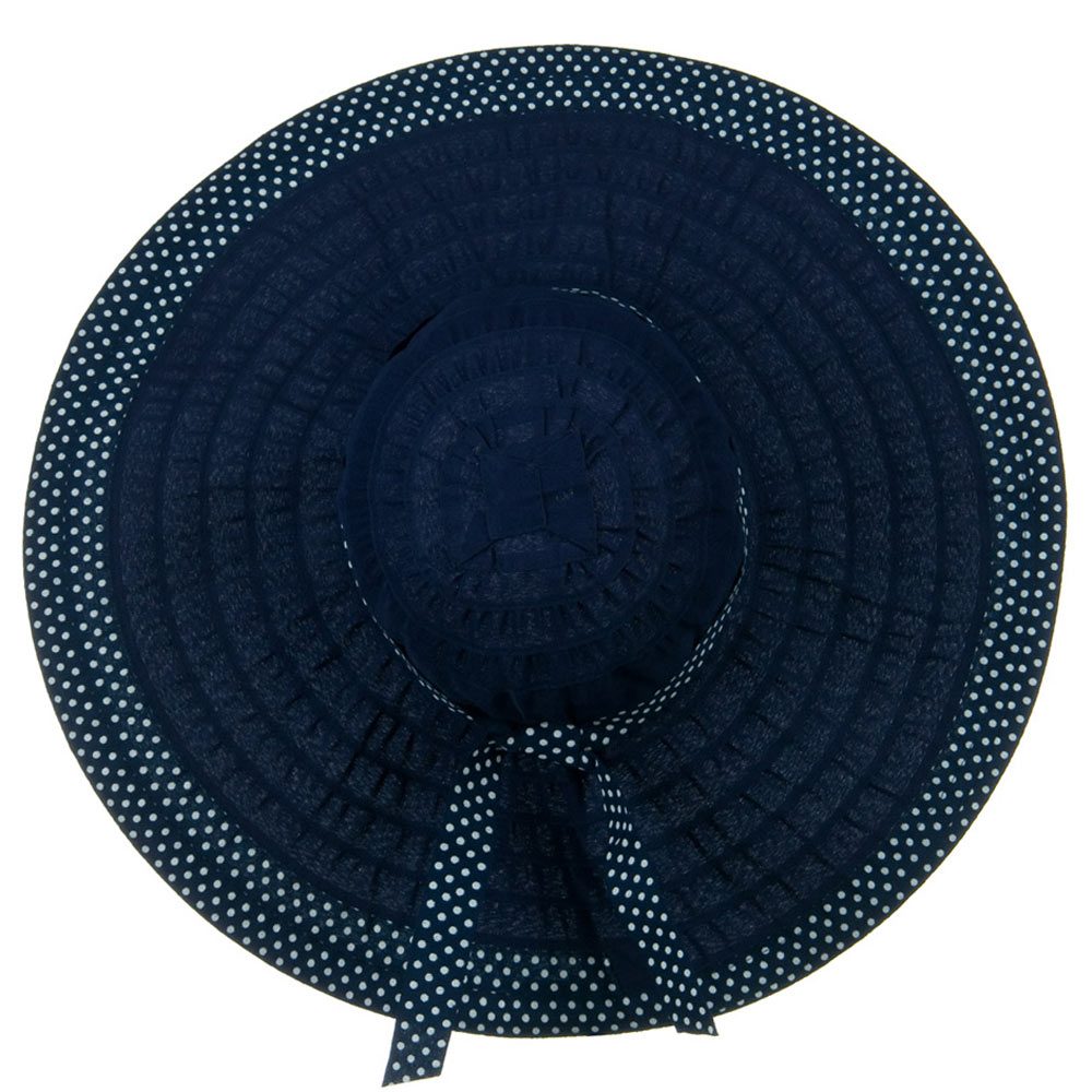 Polka Dot Sewn Braid Hat