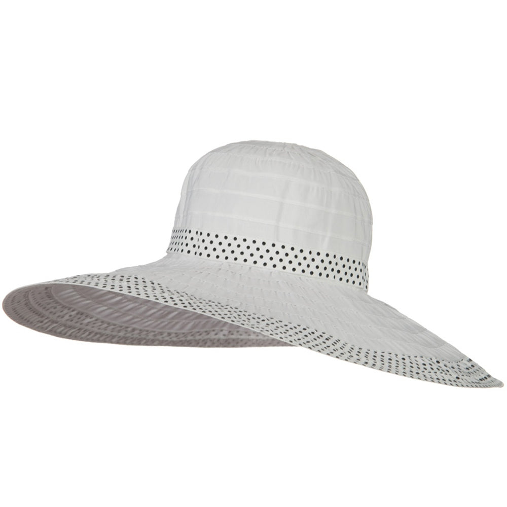 Polka Dot Sewn Braid Hat