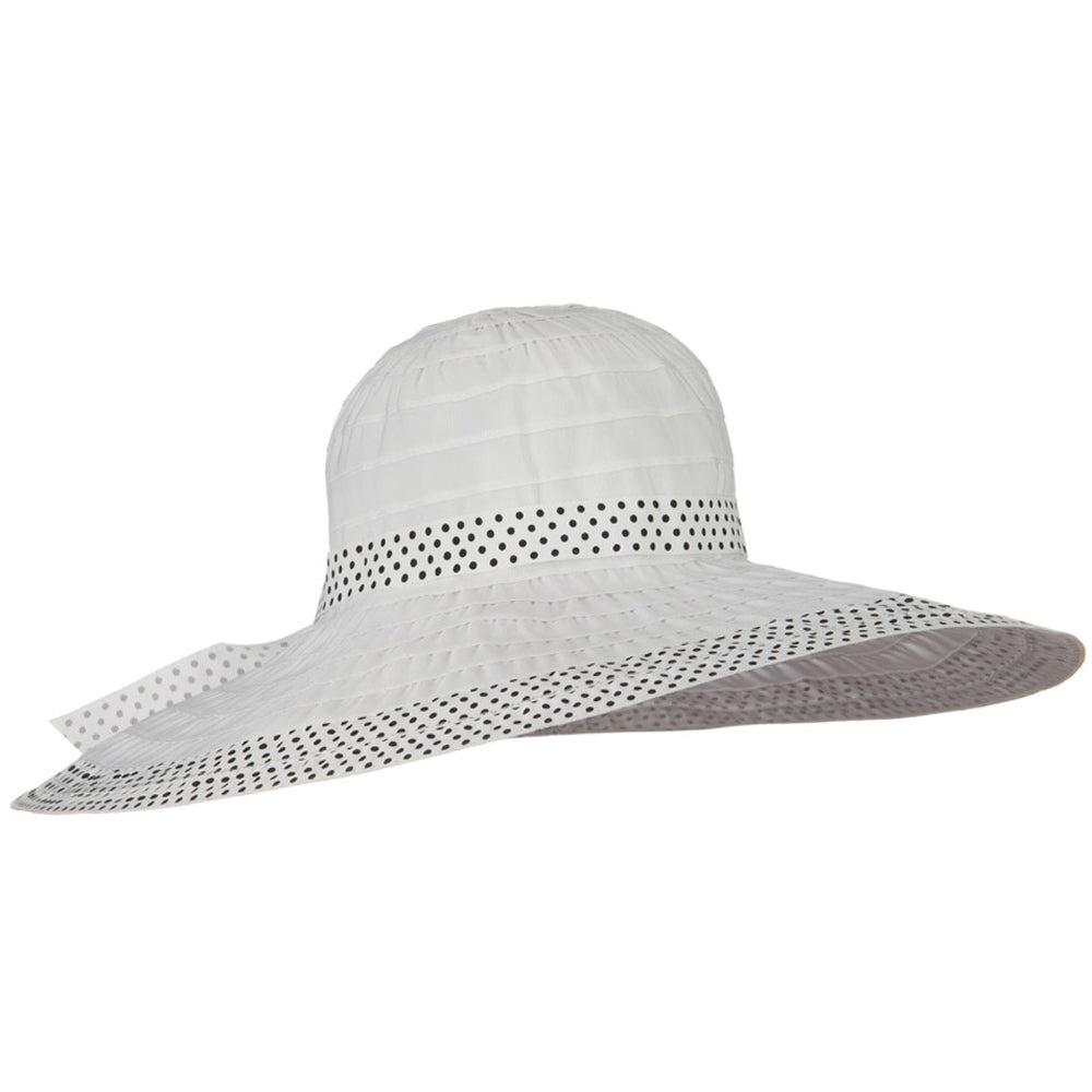 Polka Dot Sewn Braid Hat
