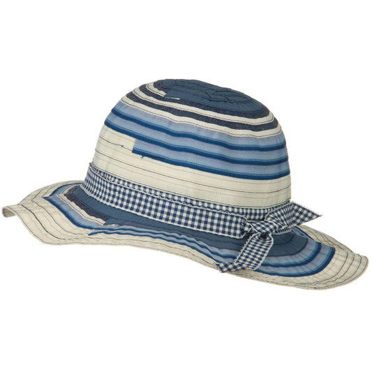 Girls Ribbon 3 Inch Brim Hat