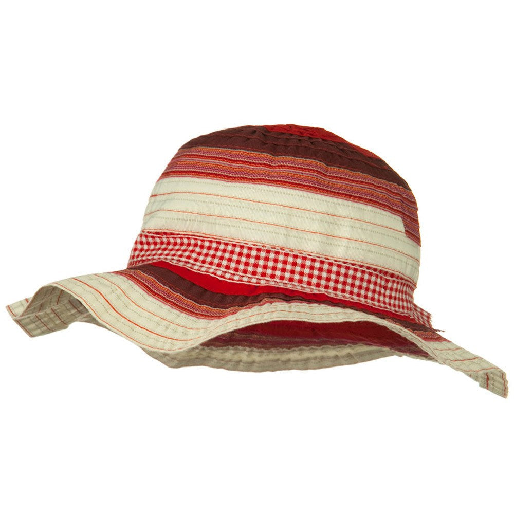 Girls Ribbon 3 Inch Brim Hat