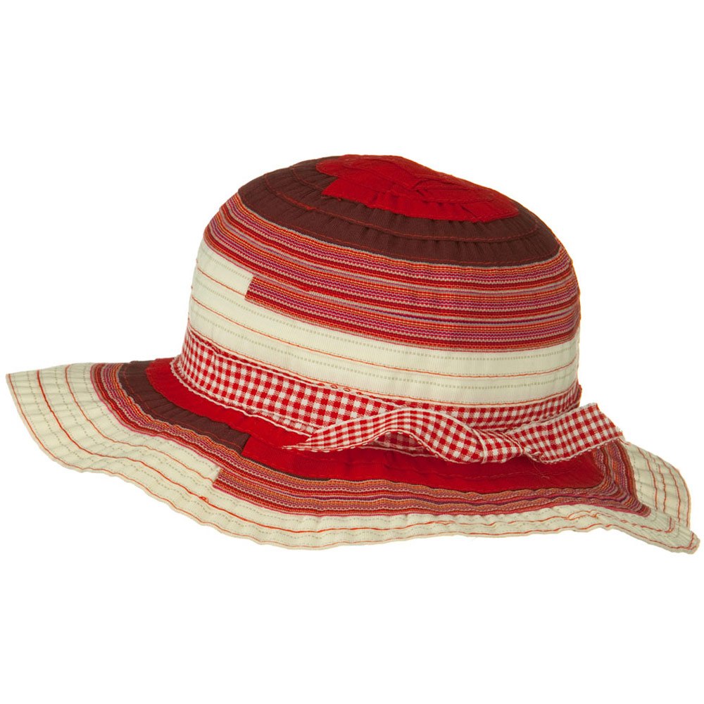 Girls Ribbon 3 Inch Brim Hat