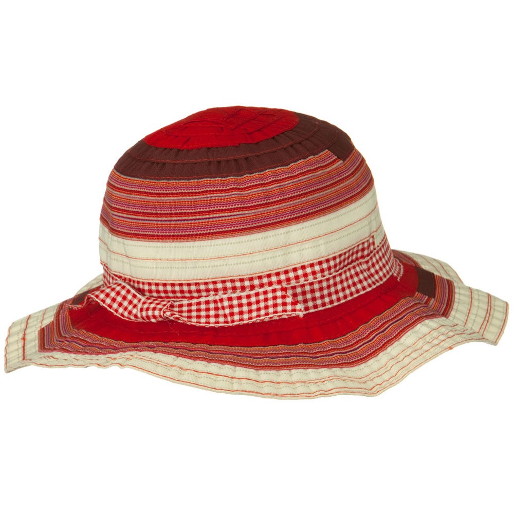 Girls Ribbon 3 Inch Brim Hat