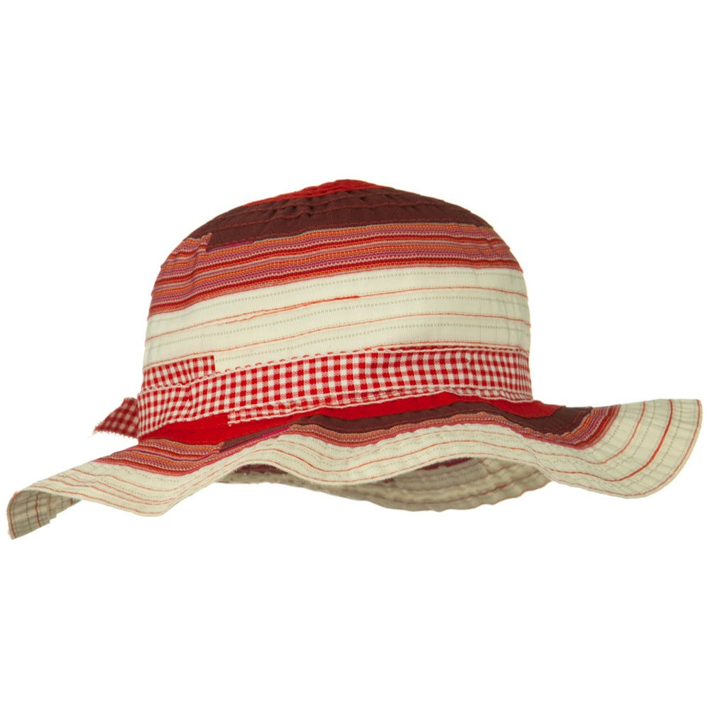 Girls Ribbon 3 Inch Brim Hat