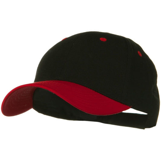 Two Tone Cotton Twill Low Profile Strap Cap