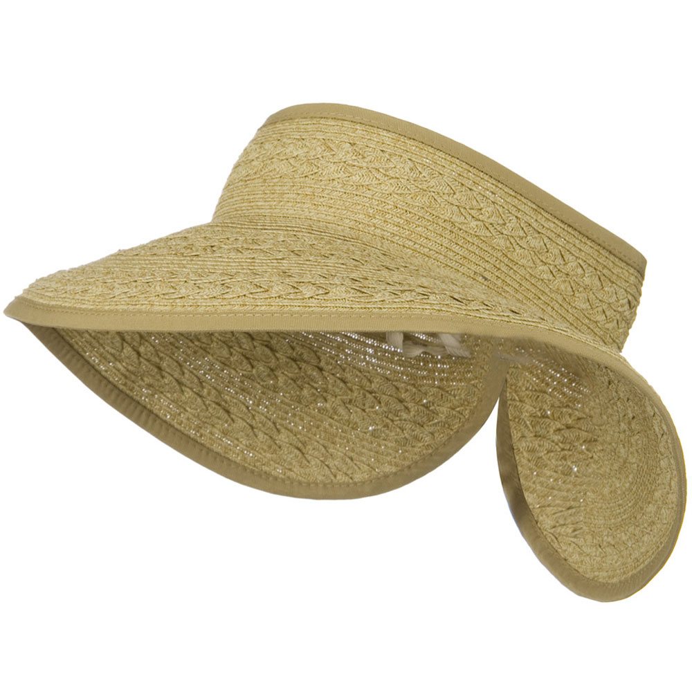 UPF 50+ Roll Up Toyo Wide Brim Visor