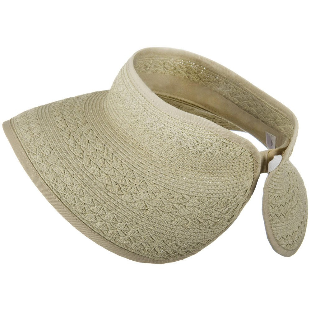 UPF 50+ Roll Up Toyo Wide Brim Visor