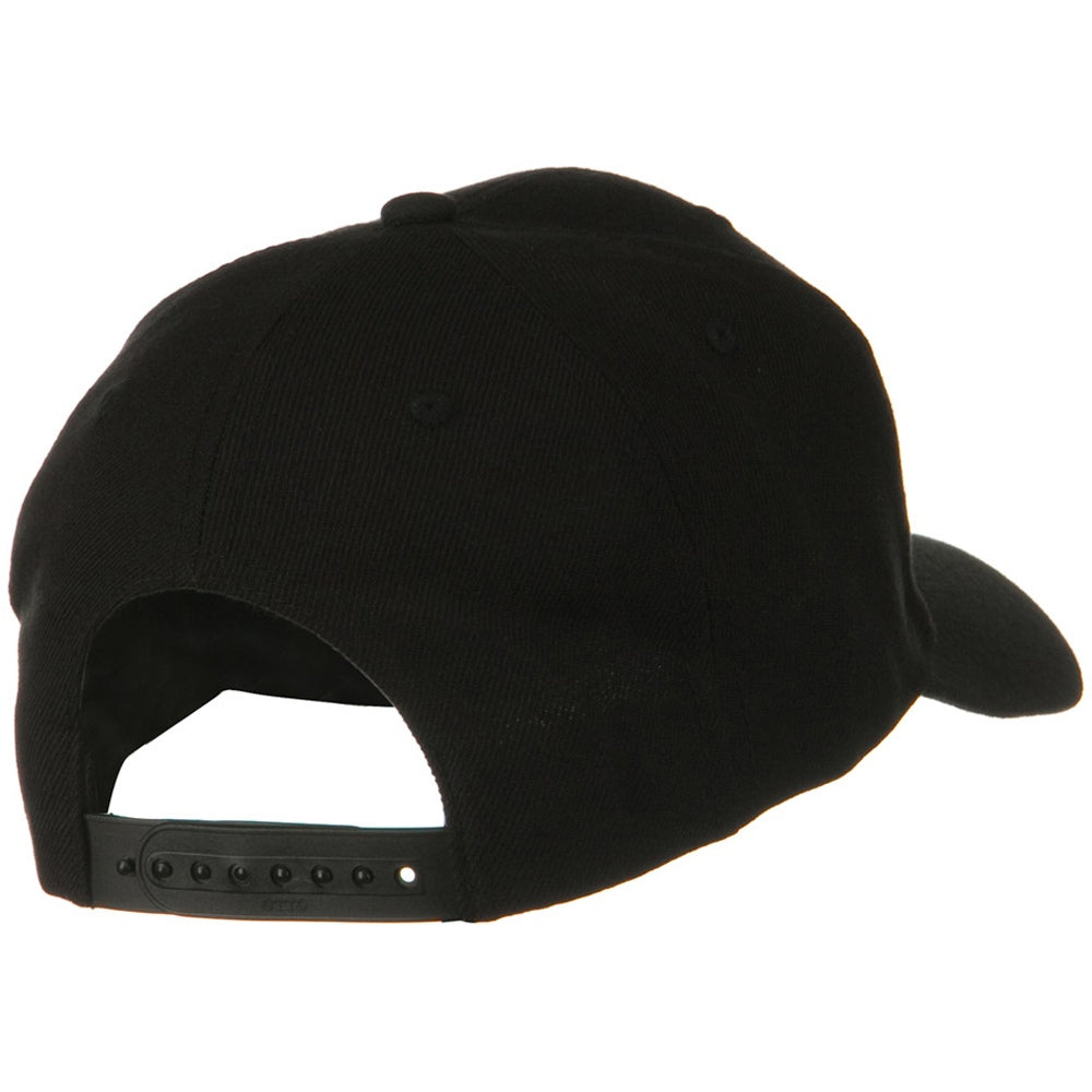 Solid Wool Blend Prostyle Snapback Cap