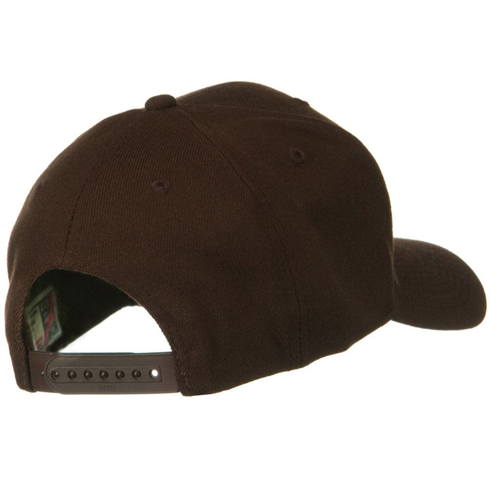 Solid Wool Blend Prostyle Snapback Cap