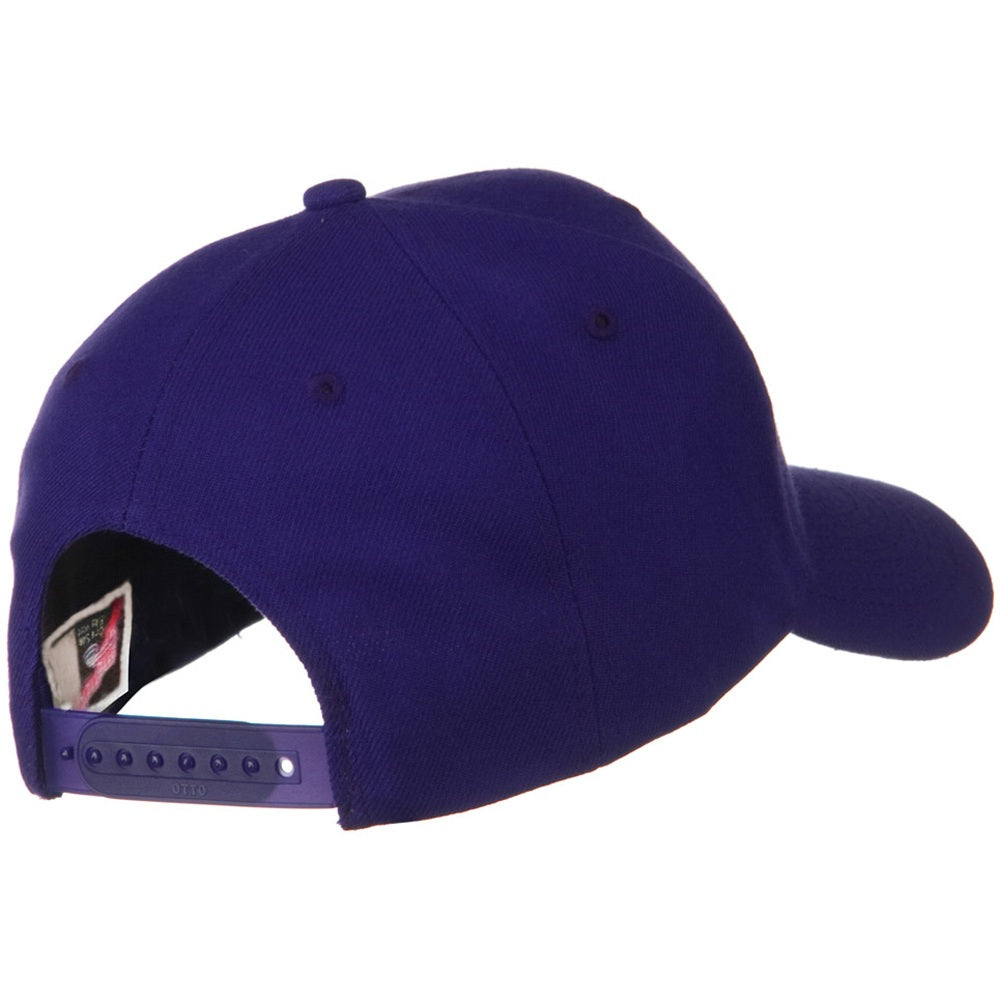 Solid Wool Blend Prostyle Snapback Cap