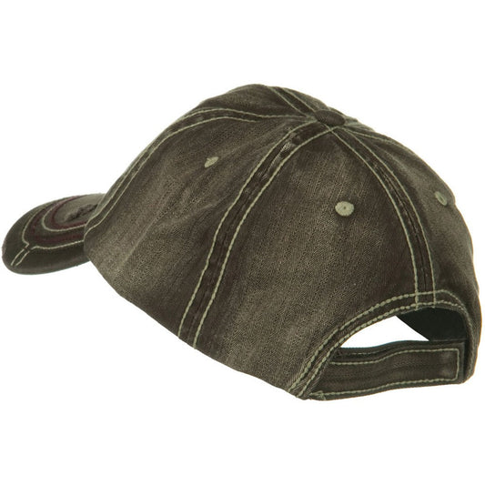 Low Profile Heavy Wash New Herringbone Distressed Cap