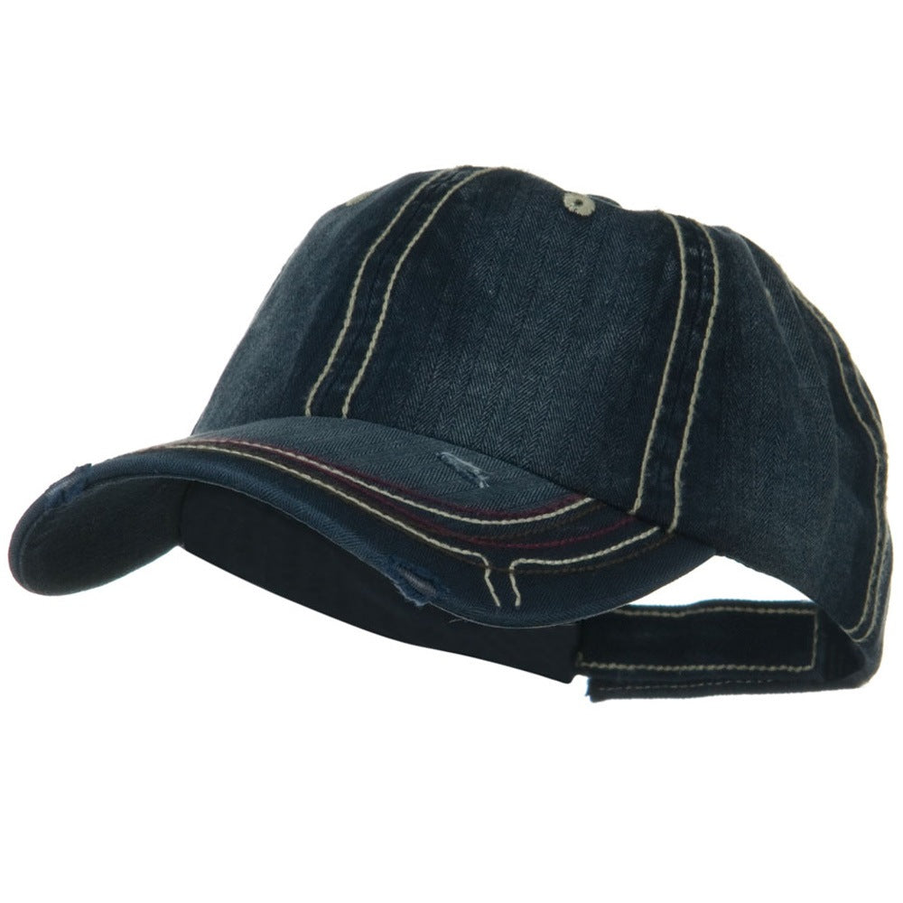 Low Profile Heavy Wash New Herringbone Distressed Cap