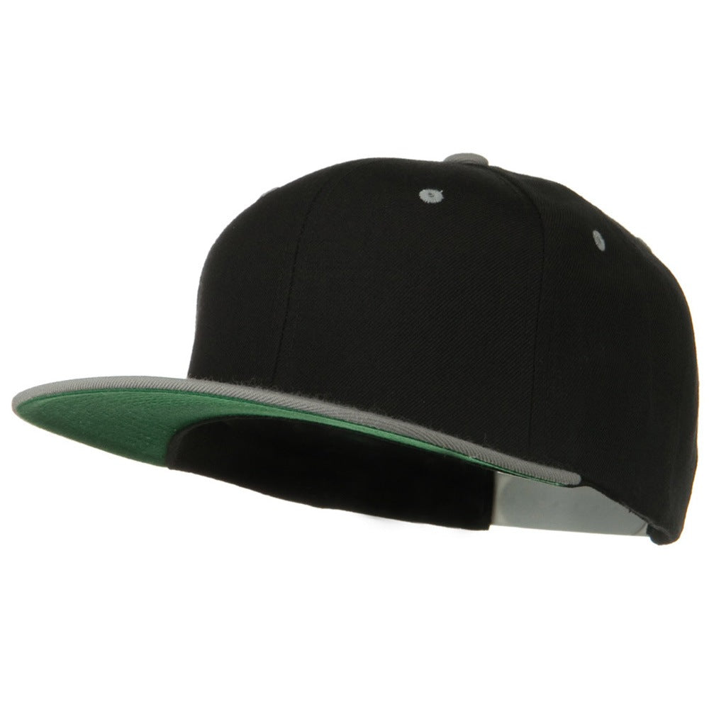 Classic Snapback Wool Blend 2 Tone Cap