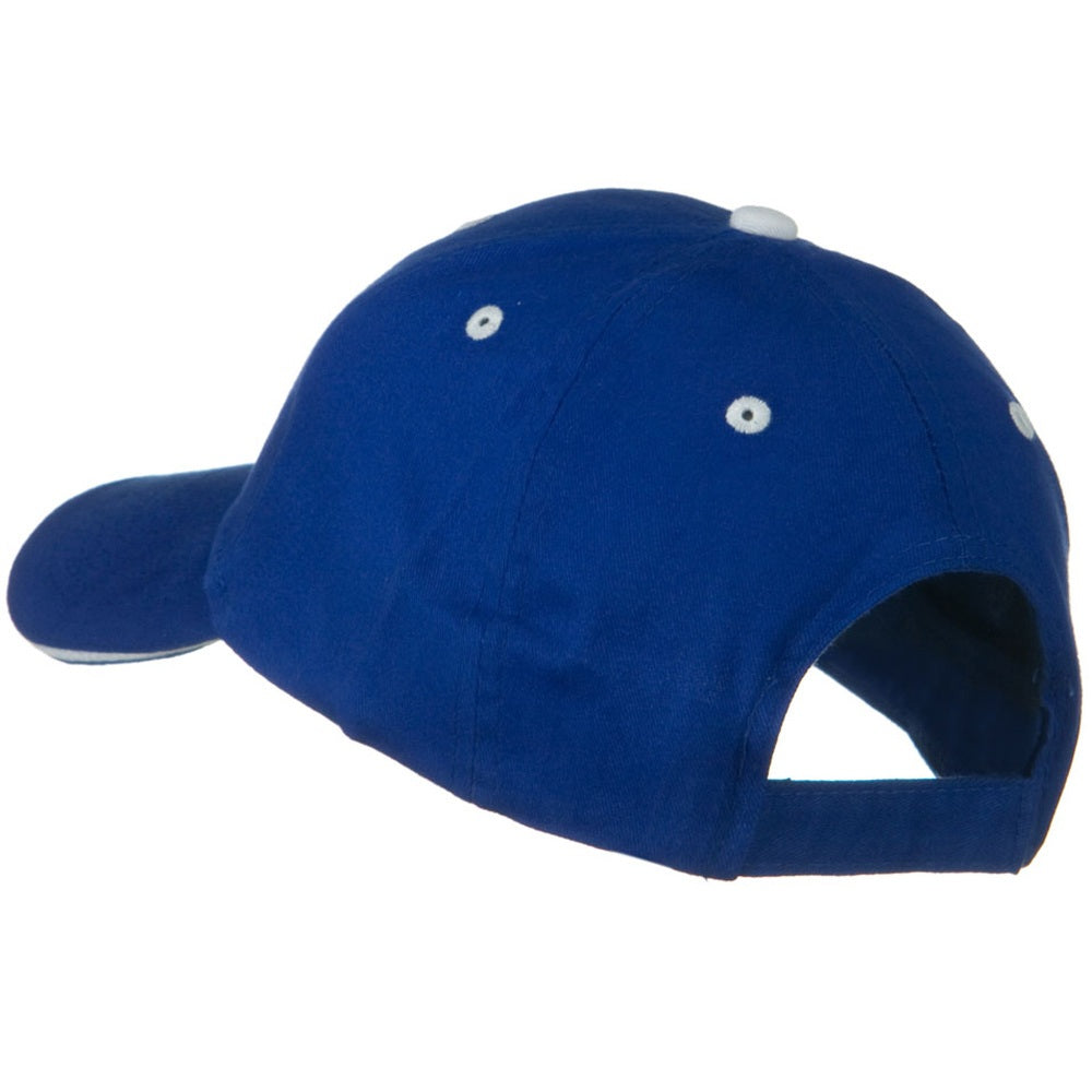 Solid Brushed Twill Sandwich Visor Cap