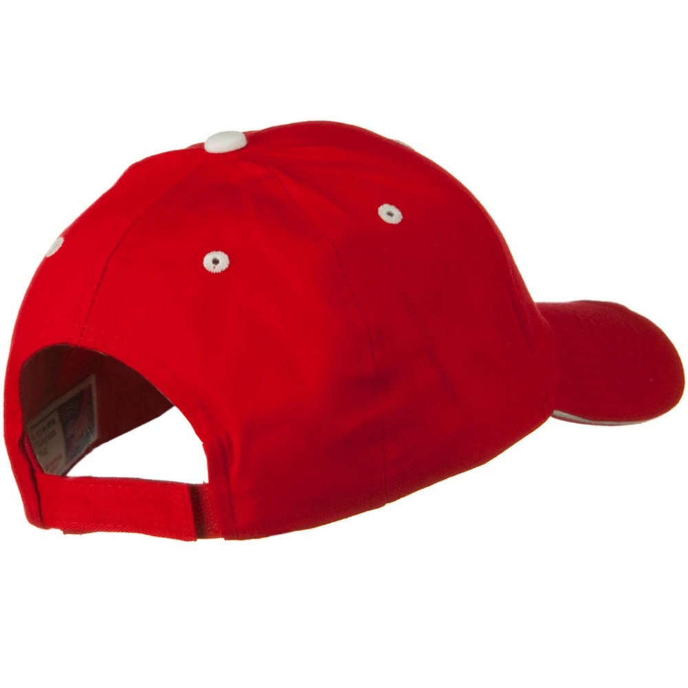 Solid Brushed Twill Sandwich Visor Cap