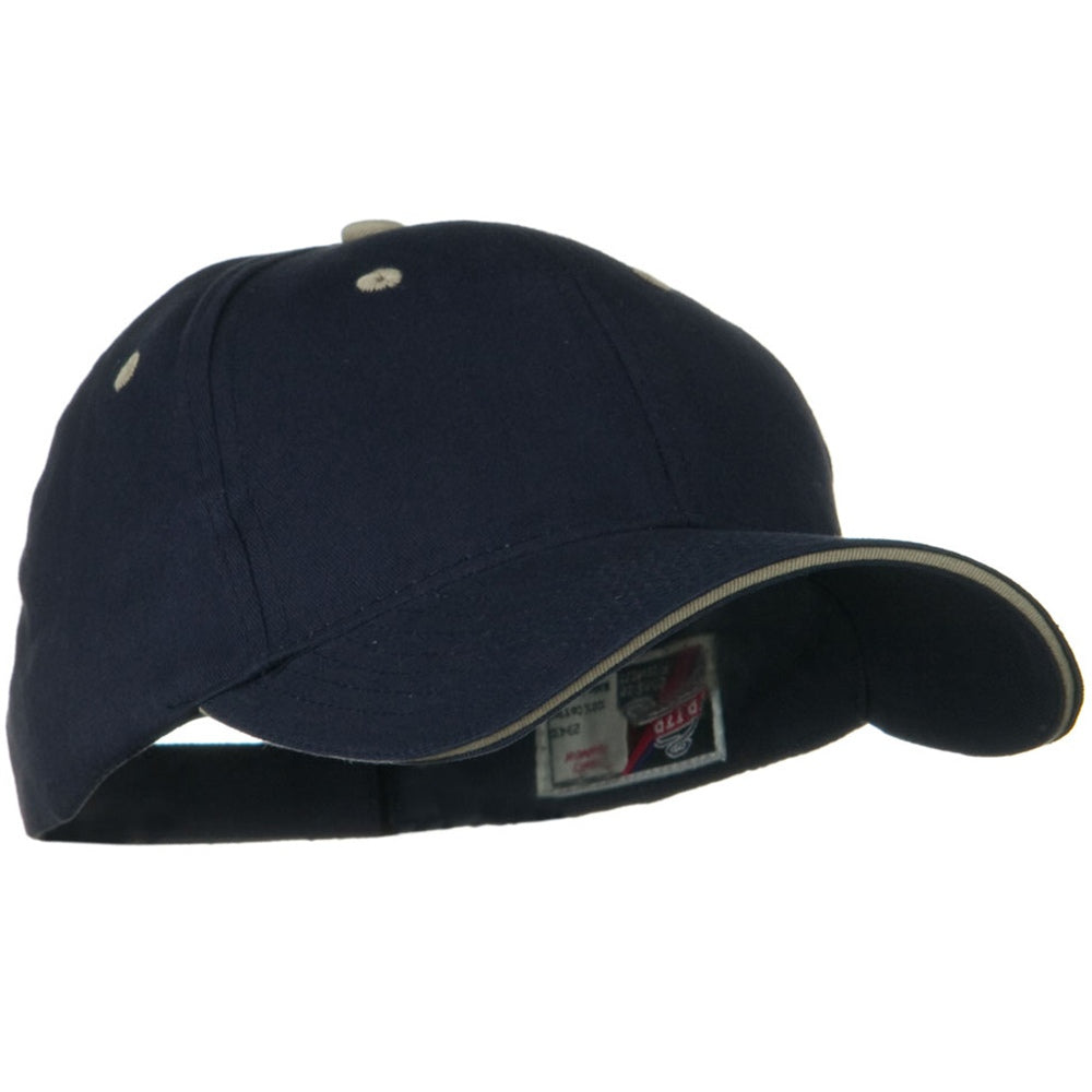 Solid Brushed Twill Sandwich Visor Cap