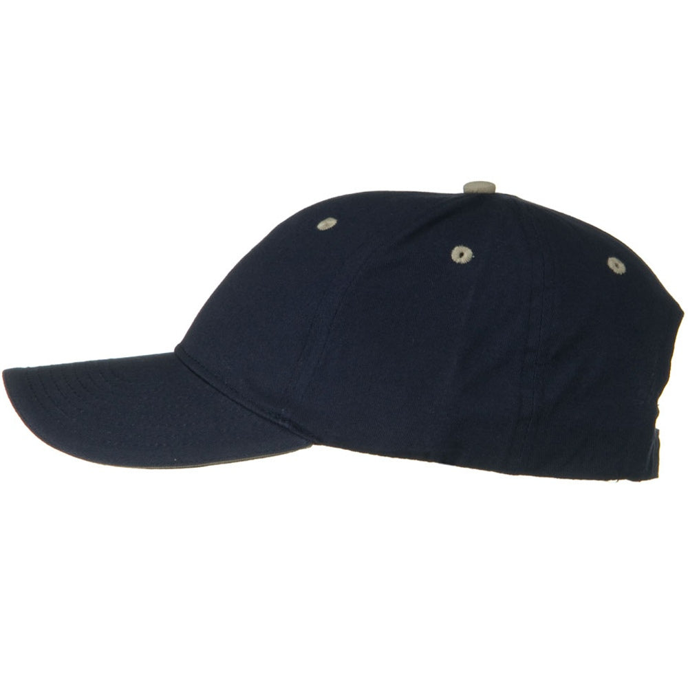 Solid Brushed Twill Sandwich Visor Cap