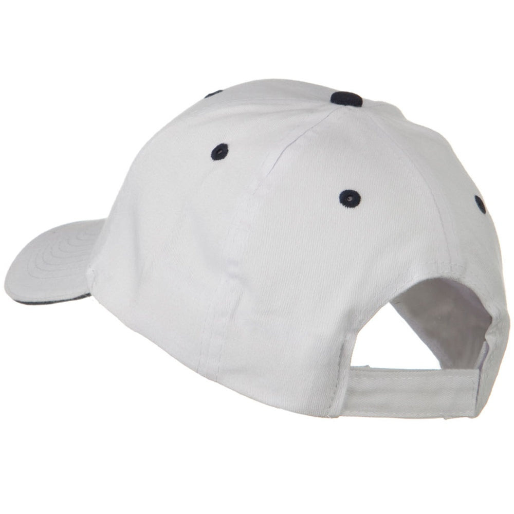 Solid Brushed Twill Sandwich Visor Cap