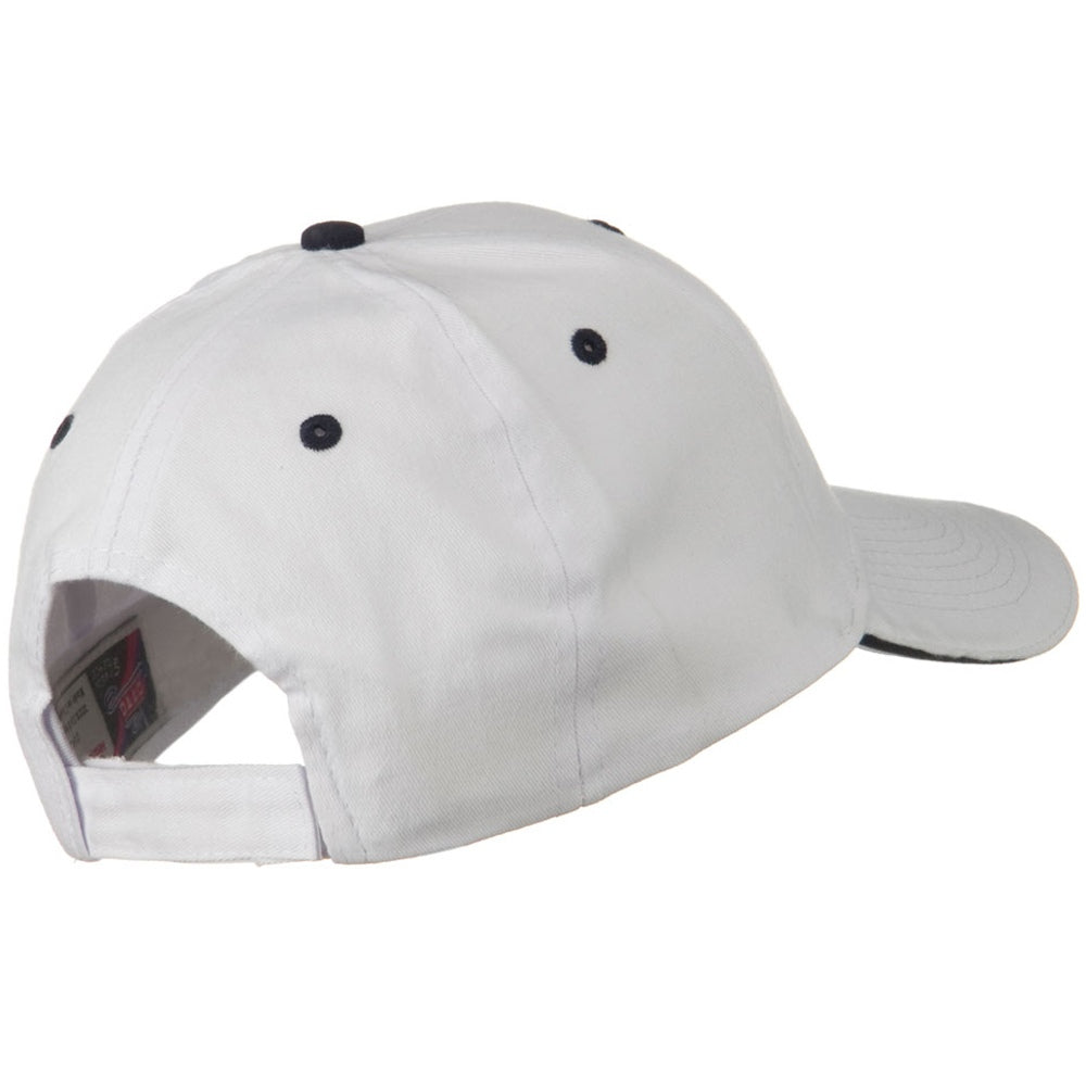 Solid Brushed Twill Sandwich Visor Cap