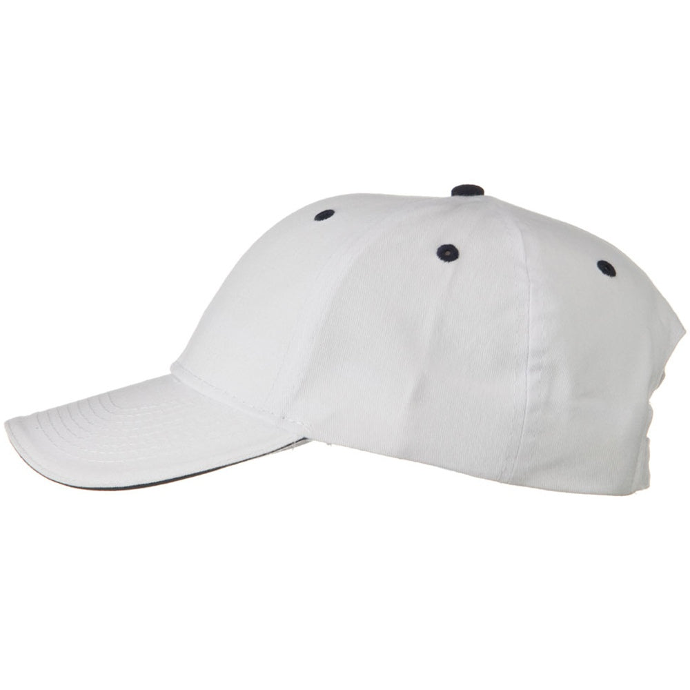 Solid Brushed Twill Sandwich Visor Cap