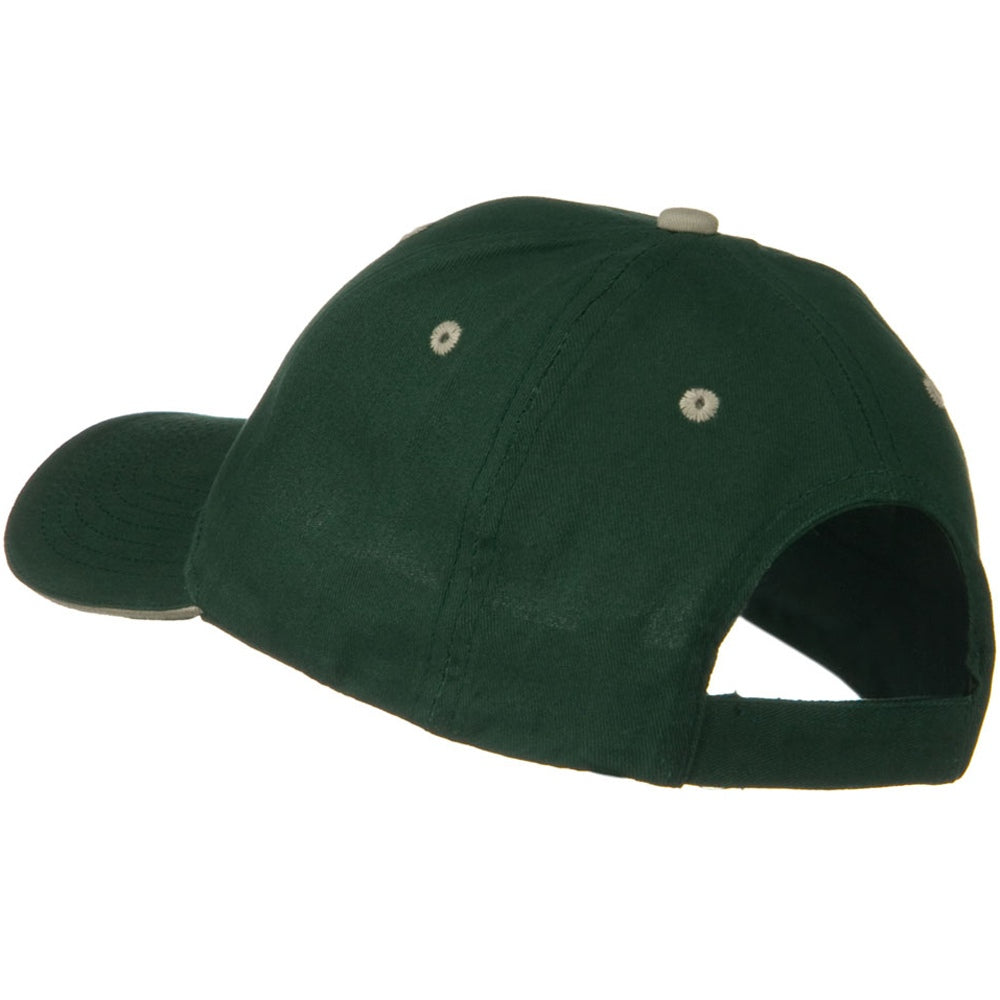 Solid Brushed Twill Sandwich Visor Cap