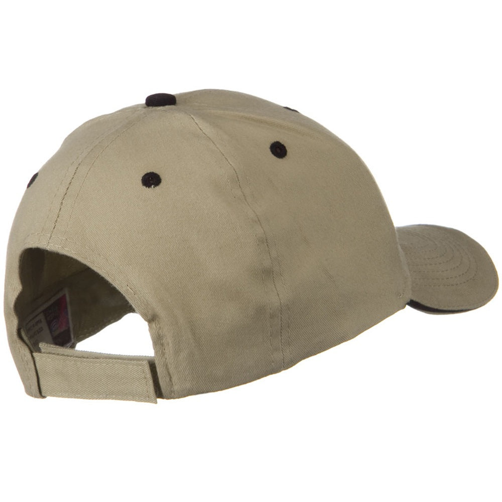 Solid Brushed Twill Sandwich Visor Cap