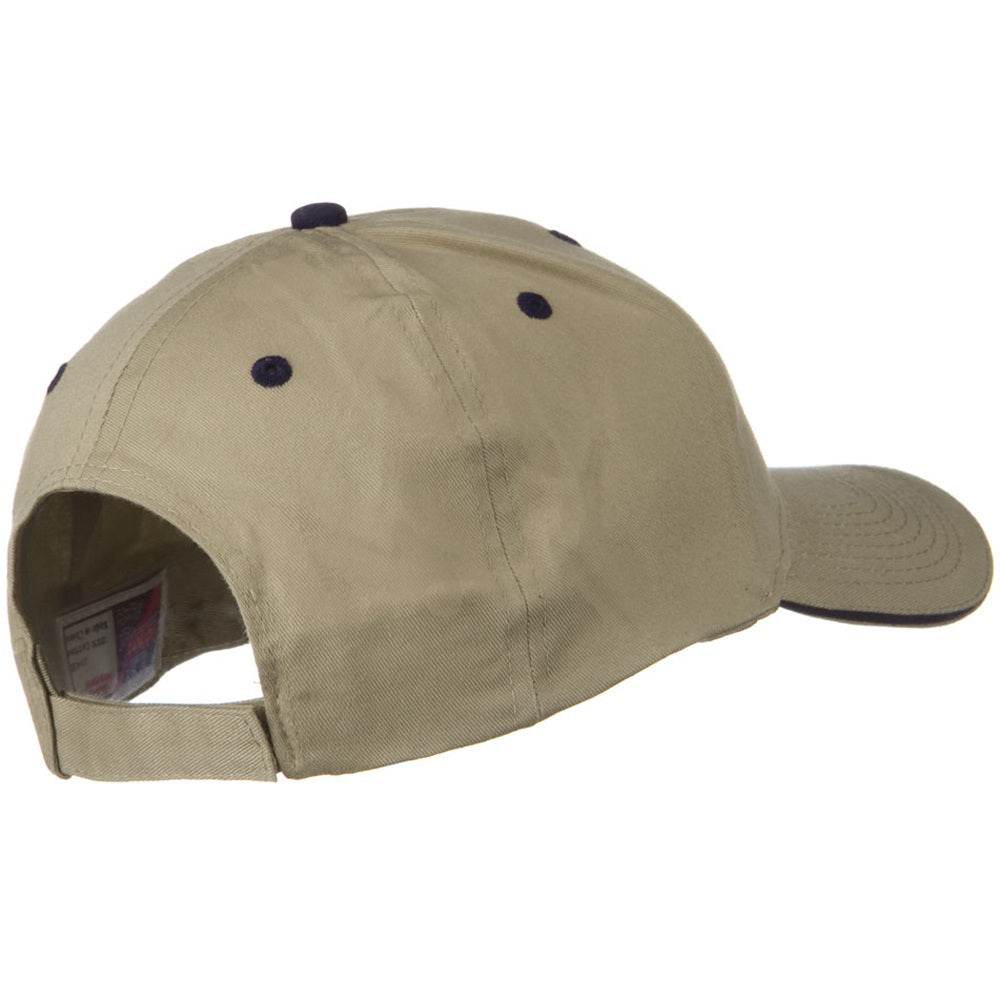 Solid Brushed Twill Sandwich Visor Cap