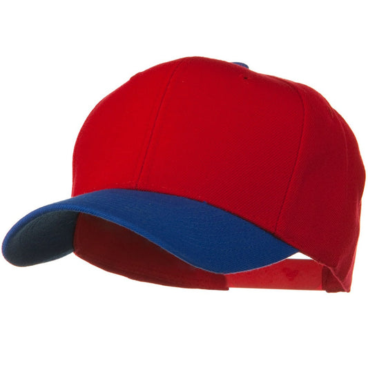 Two Tone Wool Blend Prostyle Snapback Cap