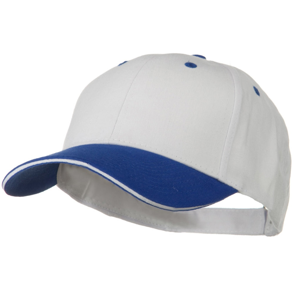 2 Tone Brushed Twill Sandwich Cap