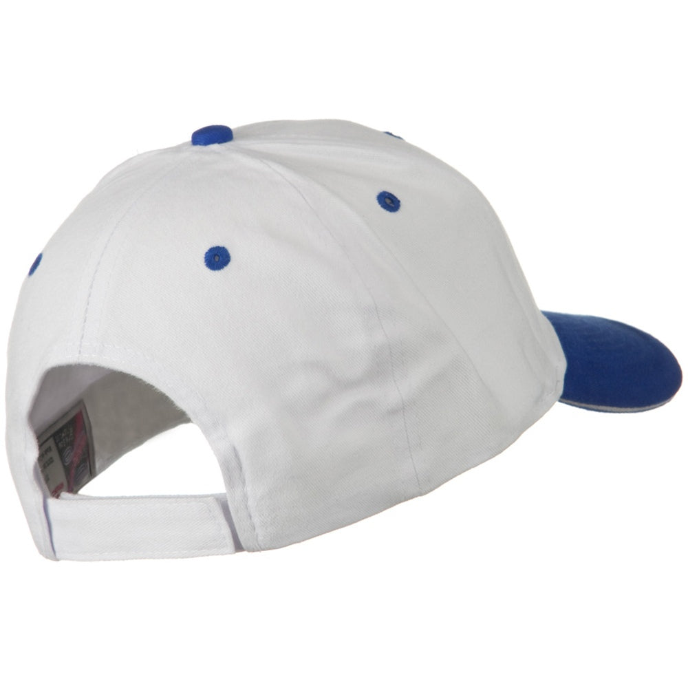 2 Tone Brushed Twill Sandwich Cap