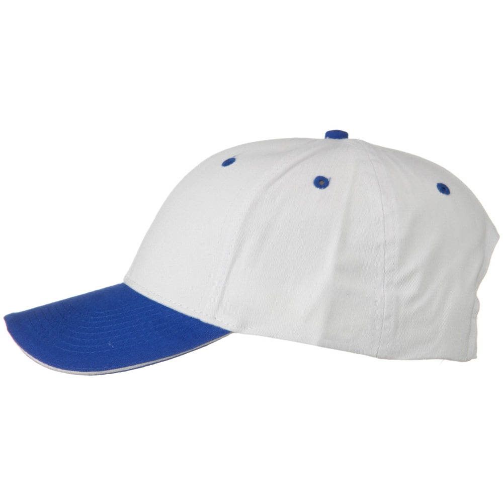 2 Tone Brushed Twill Sandwich Cap
