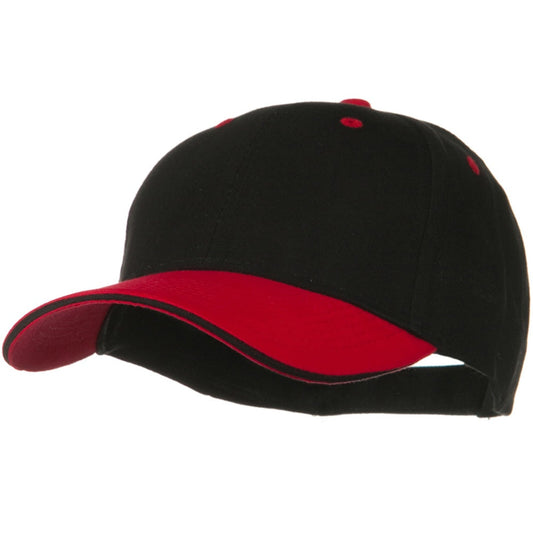 2 Tone Brushed Twill Sandwich Cap