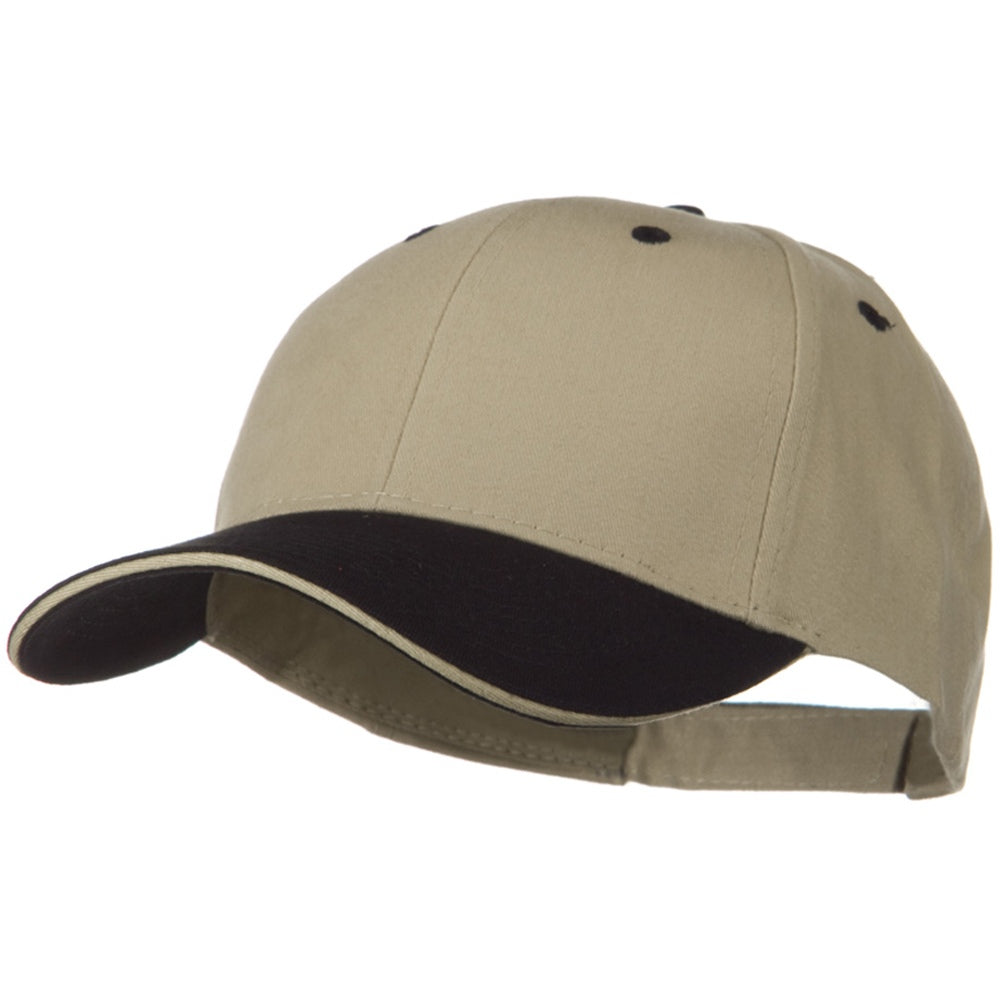 2 Tone Brushed Twill Sandwich Cap