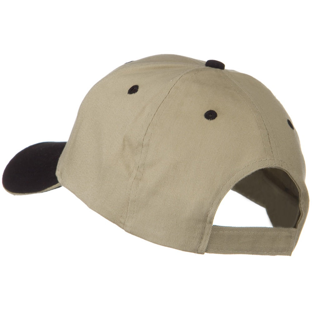 2 Tone Brushed Twill Sandwich Cap