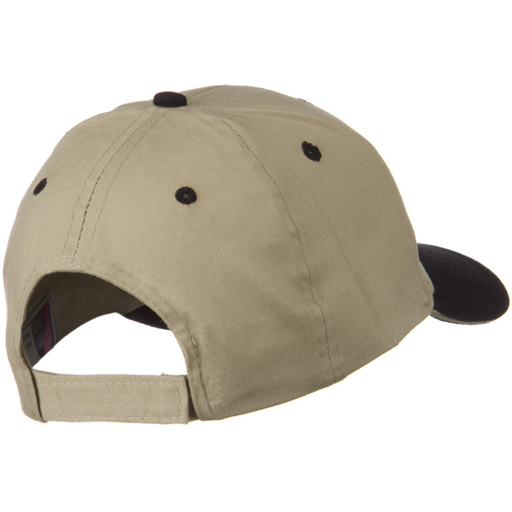 2 Tone Brushed Twill Sandwich Cap